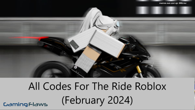 Every Codes For The Ride Roblox (February 2024)