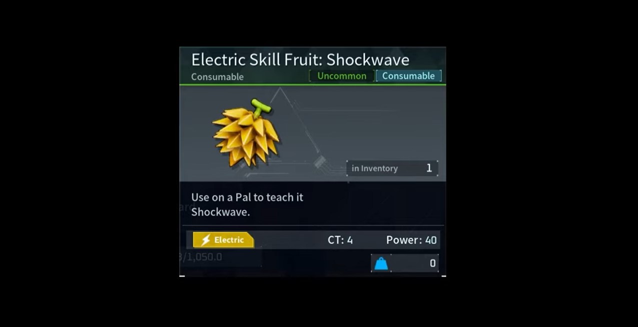 Best Skill Fruits Palworld: Shockwave