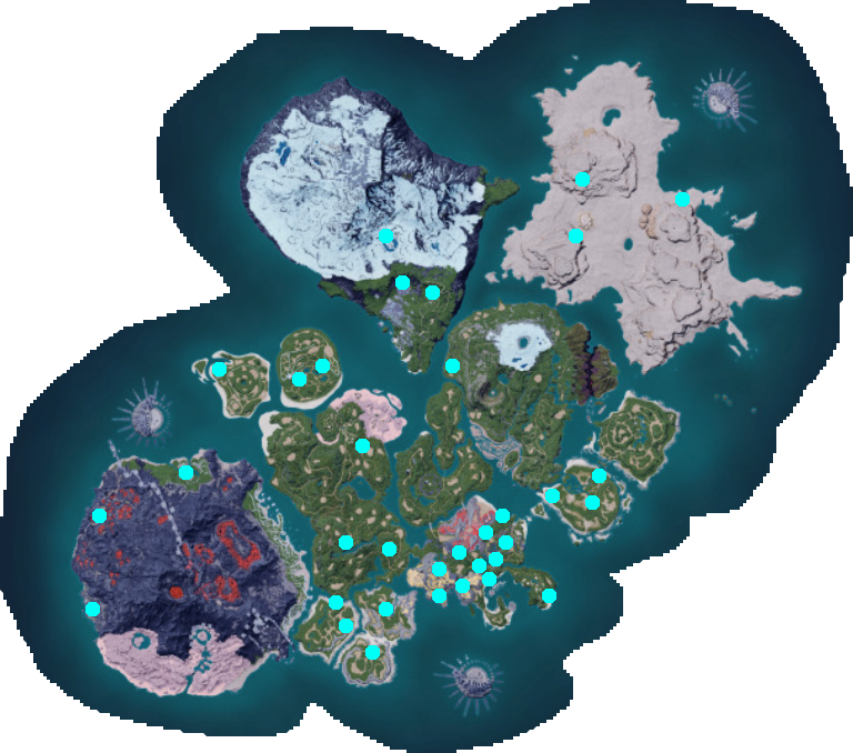 Palworld Big Tree: Palworld Full Map