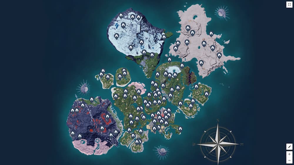 palworld dungeon locations